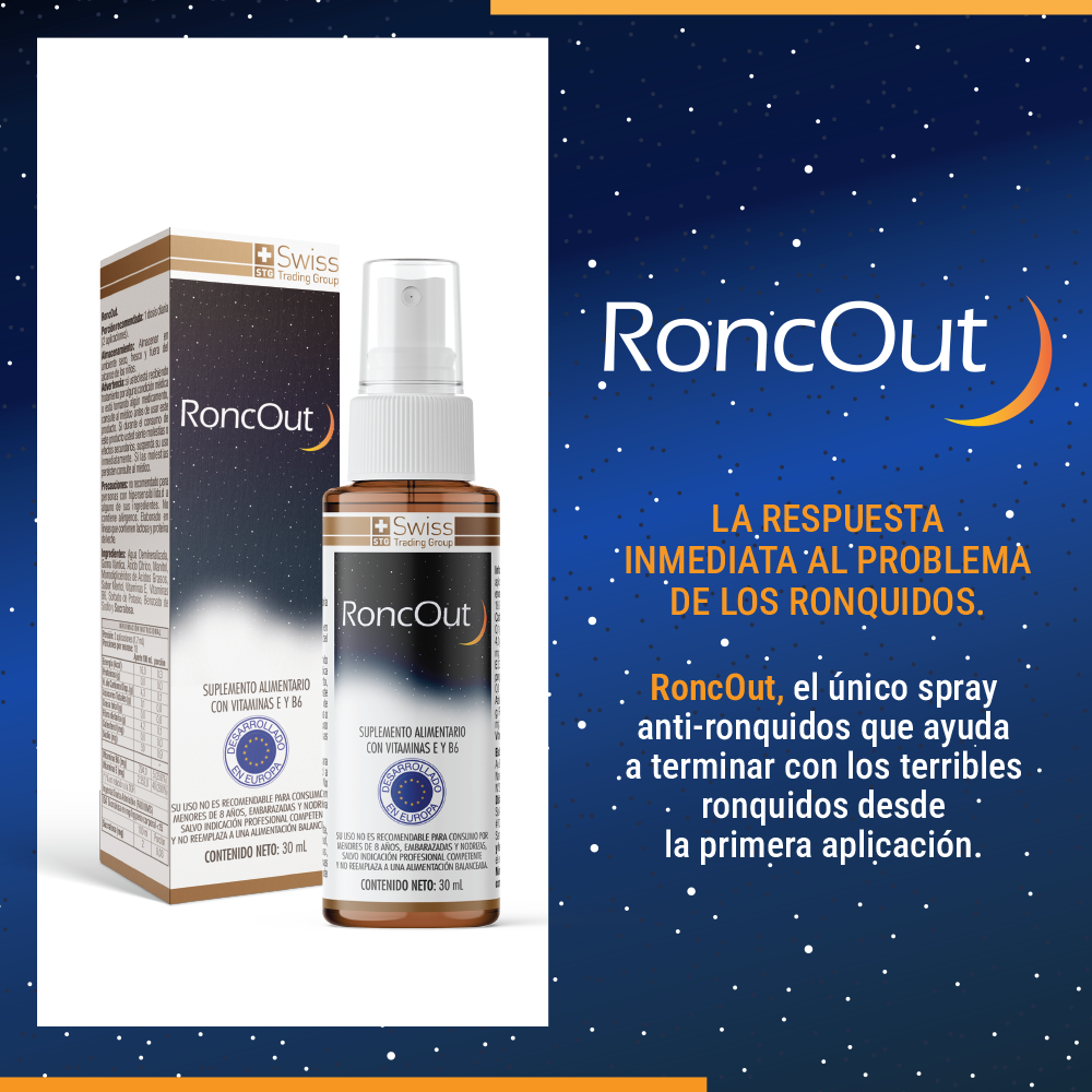 Ronc-Out Suplemento Alimenticio en Spray Para los Ronquidos 30 ml