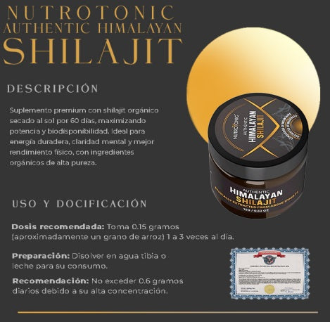 Shilajit Himalay 80gr Resina Original, USA Certificado
