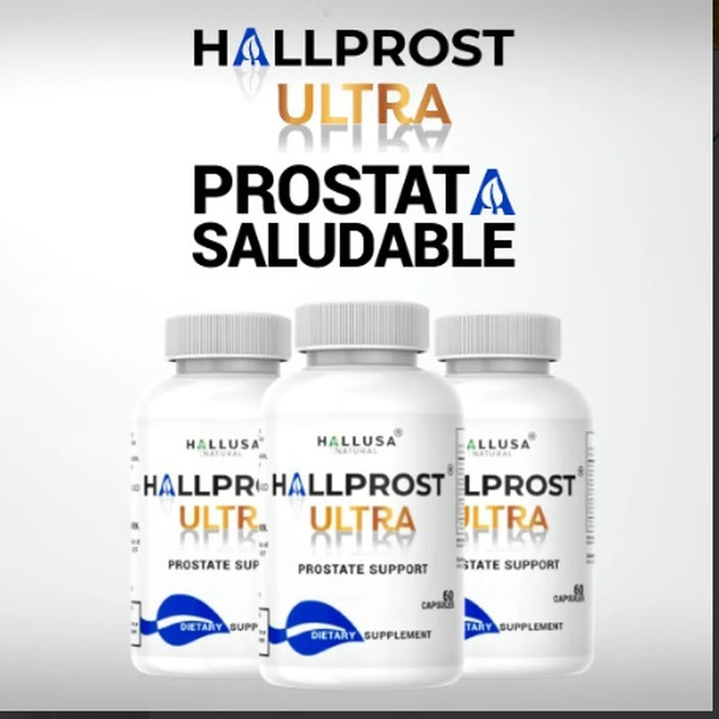 Hallprost Ultra 60 Cápsulas Concentradas, Suplemento Prostata, Original Sin Sabor