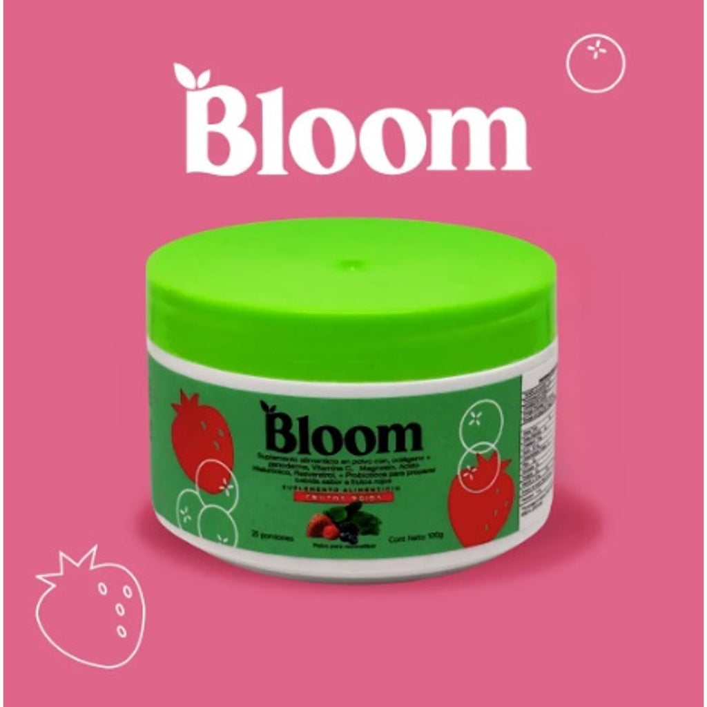 Bloom Greens En Polvo 100g Con Probióticos y Superalimentos Frutos Rojos