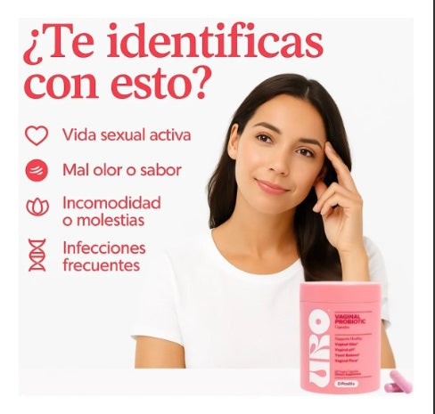 Uro Probiótico Mujer Sexualmente Activa Control De Olor y sabor