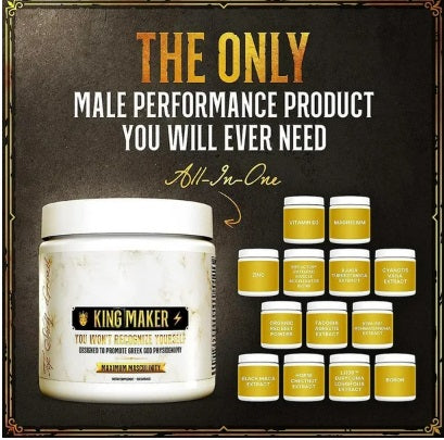 King Maker, 120 cápsulas, suplemento 13 en 1 para hombres