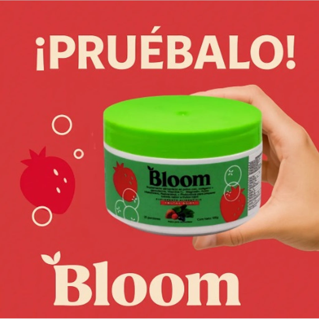 Bloom Greens En Polvo 100g Con Probióticos y Superalimentos Frutos Rojos