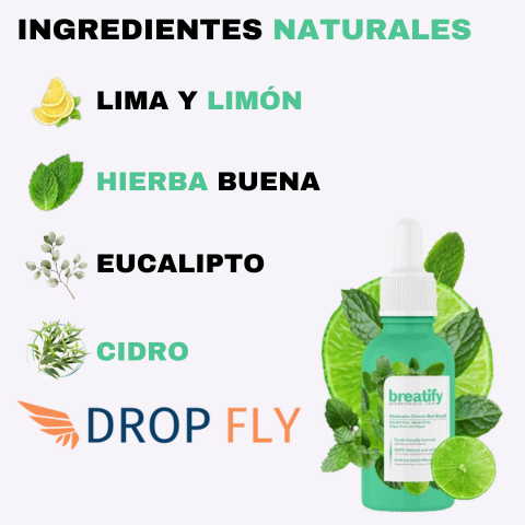 Breatify, Gotas Para Mal Aliento Concentradas Solución Natural