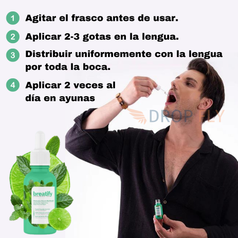 Breatify, Gotas Para Mal Aliento Concentradas Solución Natural