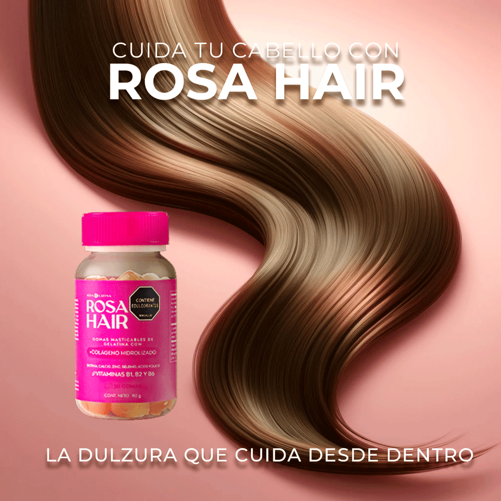 Rosa Hair, Gomitas De Colageno Hidrolizado 90gr