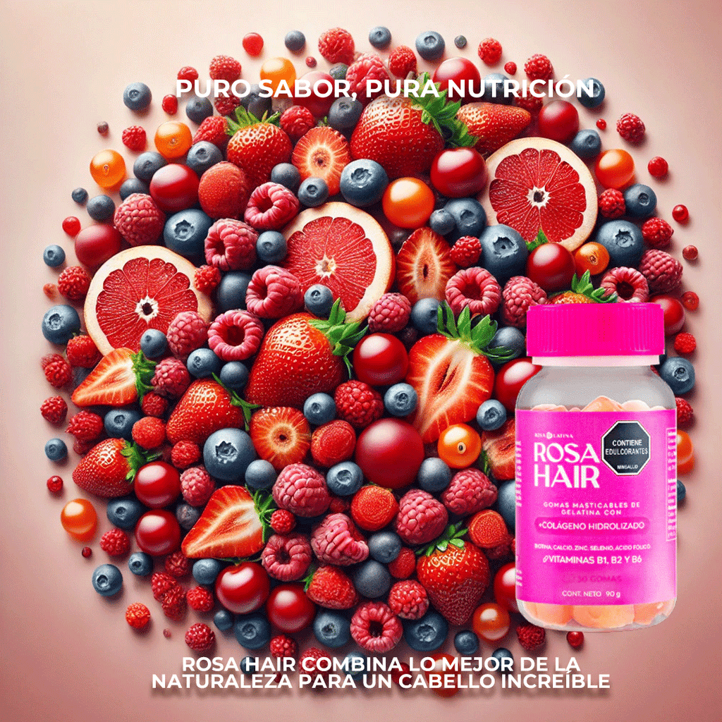 Rosa Hair, Gomitas De Colageno Hidrolizado 90gr