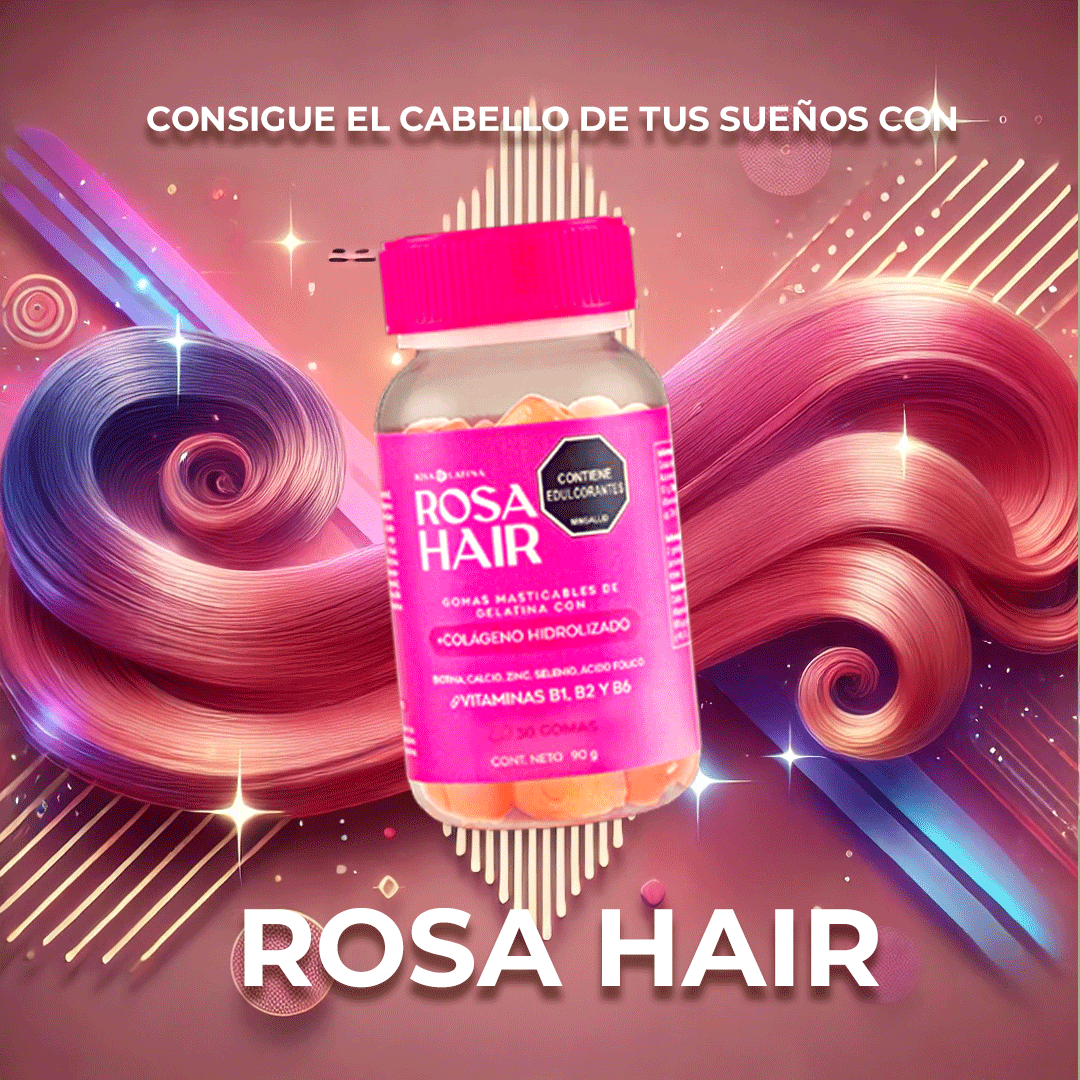 Rosa Hair, Gomitas De Colageno Hidrolizado 90gr
