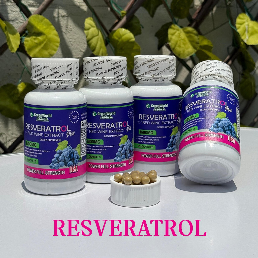 Resveratrol 60 Cáp - Antioxidante Potente/ 590 Mg