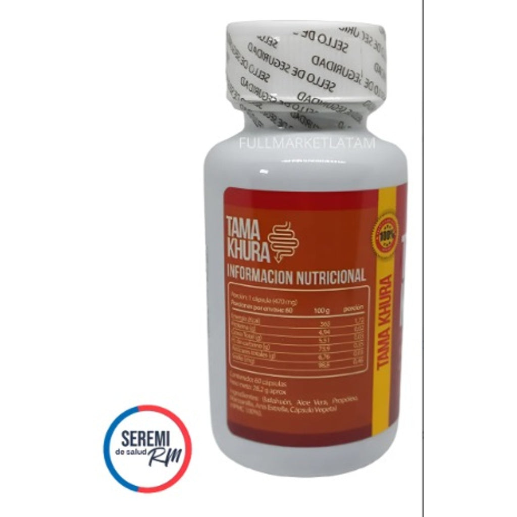 Tamakhura Suplemento Limpieza Detox de Colon 60 Cap Original